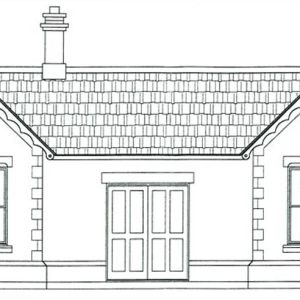 Plan drawing of the finished building.